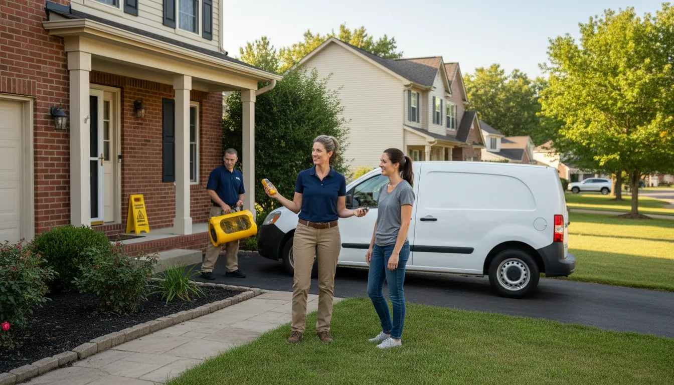 Water restoration image for Dehumidification And Cleanup Services in Carmen, OK